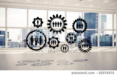 Networking and wireless connection as concept for effective modern business Networking and wireless connection as concept for effective modern business 88939858