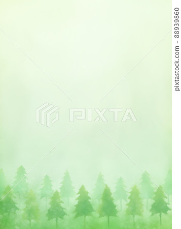 蒼白柔和的森林水彩背景材料 蒼白柔和的森林水彩背景材料 88939860