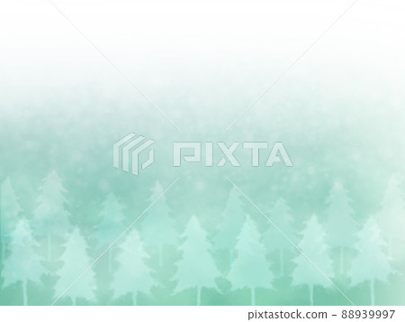 Christmas forest watercolor background material Christmas forest watercolor background material 88939997