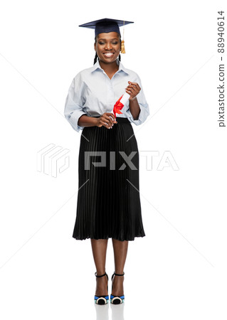 happy female graduate student with diploma happy female graduate student with diploma 88940614