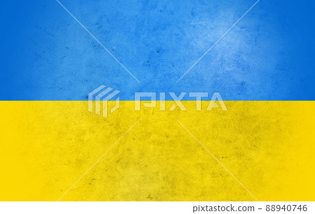 concrete wall painted in colors of flag of ukraine concrete wall painted in colors of flag of ukraine 88940746