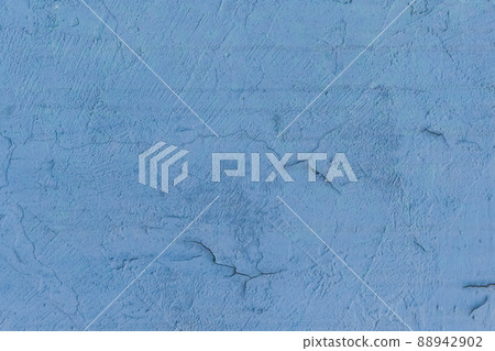Old blue paint on the surface of a weathered wall obsolete concrete texture outdated background Old blue paint on the surface of a weathered wall obsolete concrete texture outdated background 88942902