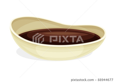 Soy Sauce in Bowl from Edible Seed of Legume Plant as Chinese Liquid Condiment Vector Illustration Soy Sauce in Bowl from Edible Seed of Legume Plant as Chinese Liquid Condiment Vector Illustration 88944677