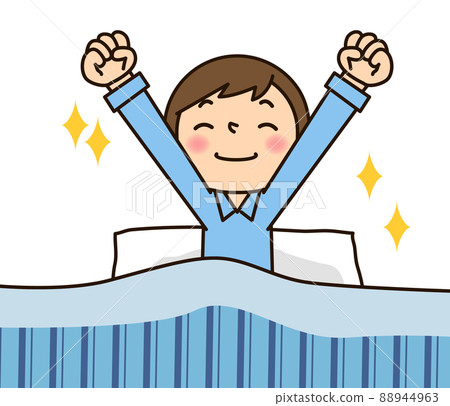 伸懶腰醒來的男人 88944963