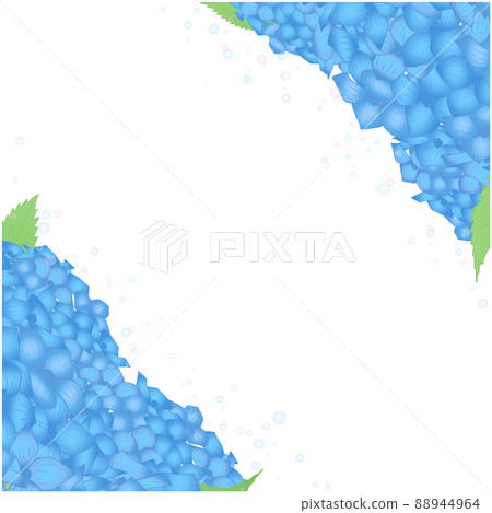 Hydrangea frame ⑤ (square, lick, blue) Hydrangea frame ⑤ (square, lick, blue) 88944964