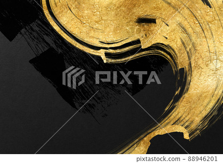 Background texture Luxury golden gold folding screen Gold paper New Year's card New Year Japanese paper Japanese pattern Wallpaper Brush art Black background Background texture Luxury golden gold folding screen Gold paper New Year's card New Year Japanese paper Japanese pattern Wallpaper Brush art Black background 88946201