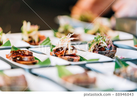 Japanese food serving scene 88946843