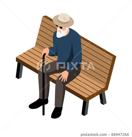 Isometric Blind Man 88947268