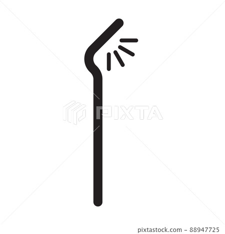 solar cell street light icon vector or graphic design, logo, website, social media, mobile app, UI illustration 88947725