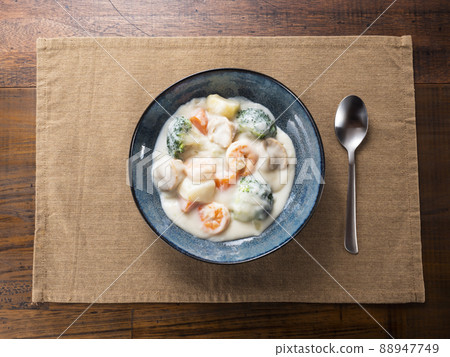 Seafood cream stew Seafood cream stew 88947749