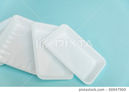 白色食品托盤的回收圖像 88947900