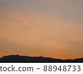 The sky before the rising sun, the beautiful gradation sky created by clouds 88948733