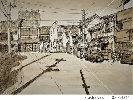 Old townscape 88954845
