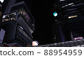 澀谷站前的建築物，夜晚的城市 88954959