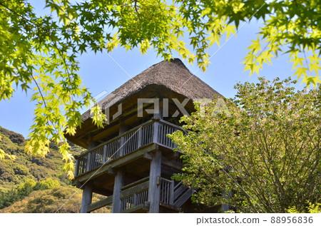 A building that reproduces the view of the Jomon period A building that reproduces the view of the Jomon period 88956836