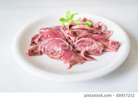 Pork hearts for grilled meat 88957252