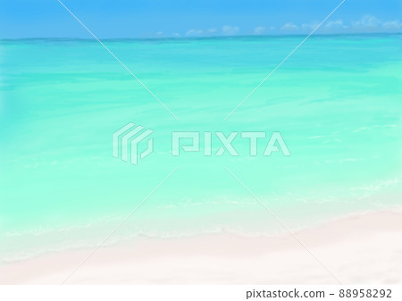 翡翠綠海和沙灘度假村背景材料打火機 翡翠綠海和沙灘度假村背景材料打火機 88958292