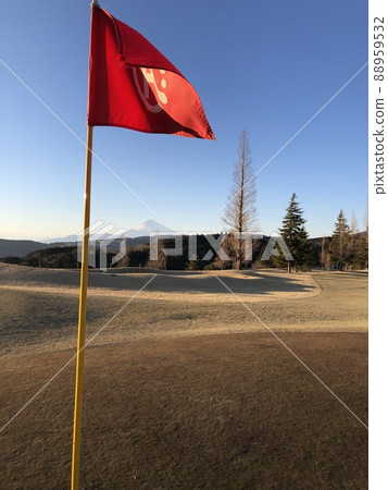 Golf course and Mt. Fuji Golf course and Mt. Fuji 88959532
