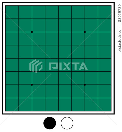 Othello board game background material with alpha channel 88959729