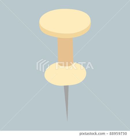 Office push pin vector icon. Paper pushpin 88959730