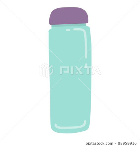 Plastic bio reusable bottle element. Recycling plastic, zero waste and eco bottle and pack 88959916