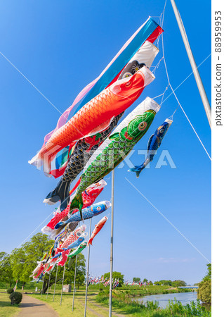 堺川綠道公園,鯉魚旗在空中游弋<岐阜縣岐阜市> 堺川綠道公園,鯉魚旗在空中游弋<岐阜縣岐阜市> 88959953