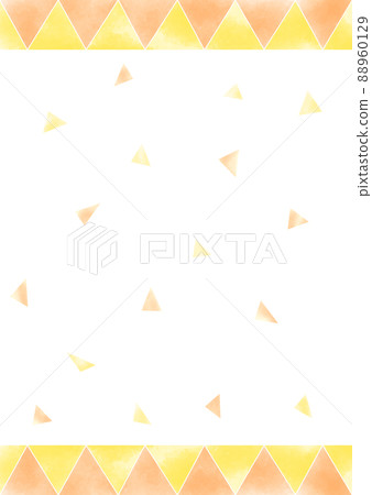 Stationery with triangular motif (background) Yellow Orange Stationery with triangular motif (background) Yellow Orange 88960129