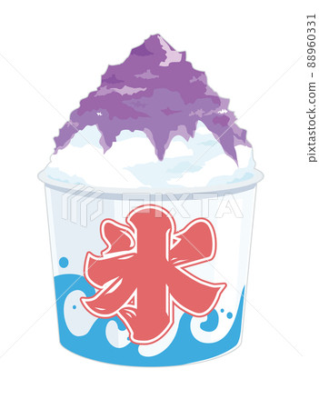 Shaved ice icon illustration 88960331