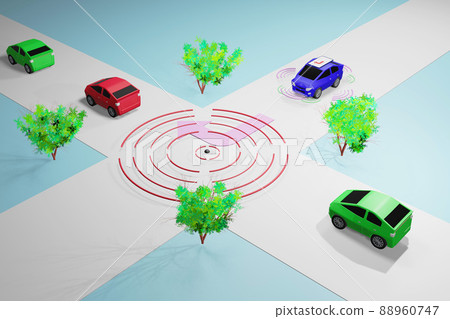 A car that runs automatically. Control the car with AI. Safe driving skills. A car that runs automatically. Control the car with AI. Safe driving skills. 88960747