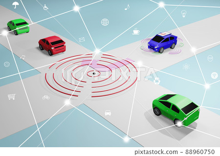 A car that runs automatically. Control the car with AI. Safe driving skills. A car that runs automatically. Control the car with AI. Safe driving skills. 88960750