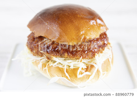 Delicious Menchi-katsu Burger Delicious Menchi-katsu Burger 88960779