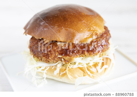 Delicious Menchi-katsu Burger Delicious Menchi-katsu Burger 88960788