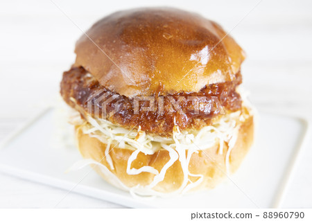 Delicious Menchi-katsu Burger Delicious Menchi-katsu Burger 88960790