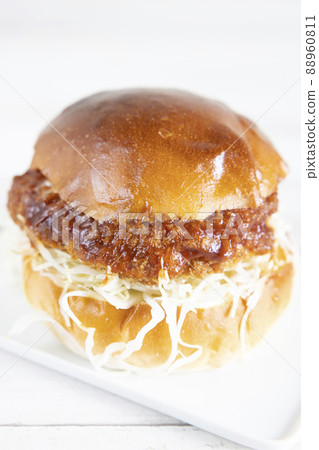 Delicious Menchi-katsu Burger Delicious Menchi-katsu Burger 88960811