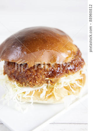 Delicious Menchi-katsu Burger Delicious Menchi-katsu Burger 88960812