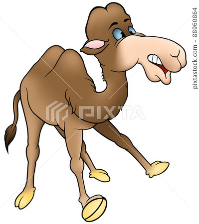 Brown Surprised Camel 88960864
