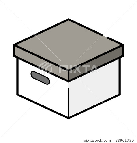 Storage box illustration 88961359