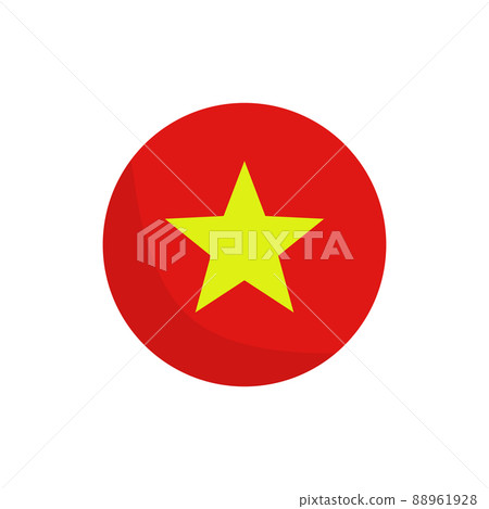 圓形越南國旗 圓形越南國旗 88961928