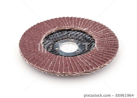 Grinding disc of an angle grinder isolated. Grinding disc of an angle grinder isolated. 88961964