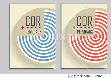 Circle Brochure design. Vector template 88965098