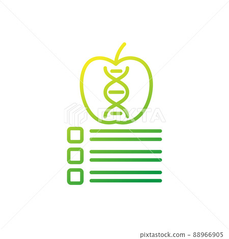genetically modified apple line vector icon genetically modified apple line vector icon 88966905