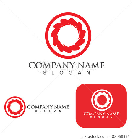 Vortex logo vector illustration icon 88968335
