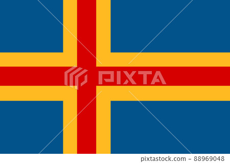Flag of Aland Islands background illustration large file Flag of Aland Islands background illustration large file 88969048