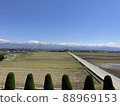 View of Mt. Tate in spring from Namerikawa beach 88969153