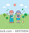 spring children's flowerpot 88970894