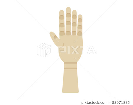 Illustration of a hand model for drawing Illustration of a hand model for drawing 88971885