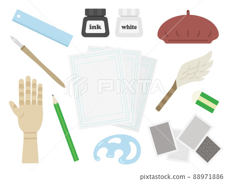 插圖集漫畫家工具 插圖集漫畫家工具 88971886