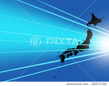 Japan map and light 88972289