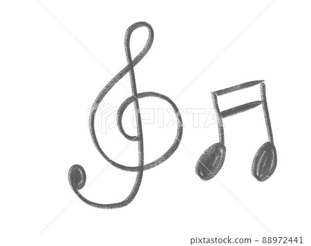 Treble clef note logo - Stock Illustration [88972441] - PIXTA
