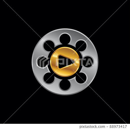 Golden and Silver Play Button Golden and Silver Play Button 88973417
